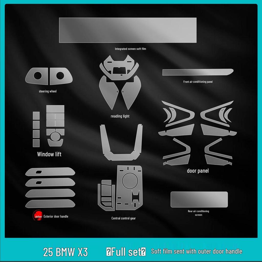 BMW X3 Gear Shift & Navigation Screen Protector for 25 Models