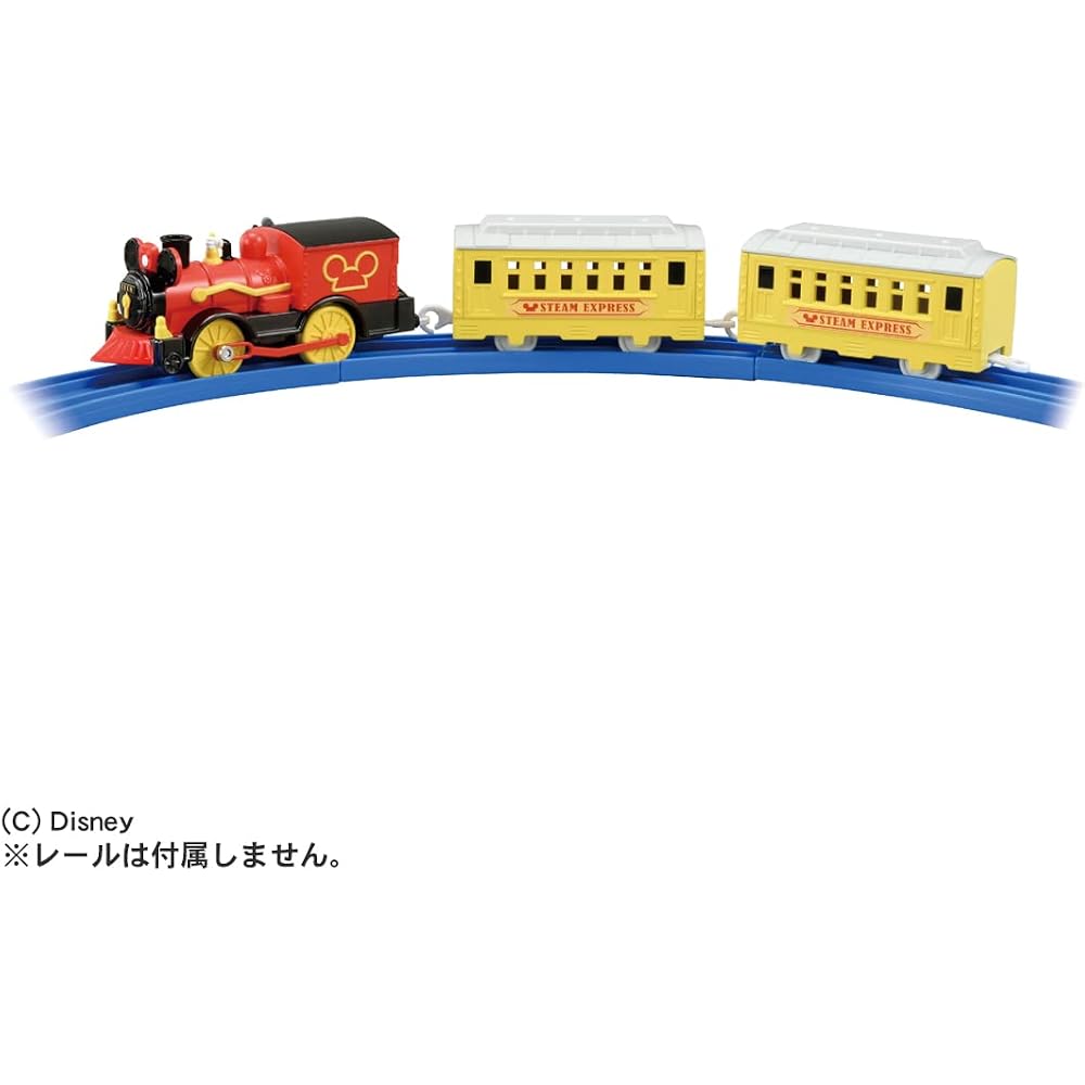 Takara Tomy Boys' “Plarail S-13 Mickey Mouse Poppo Tank” Train Train Toy 3 Year Old and Over Toy ...