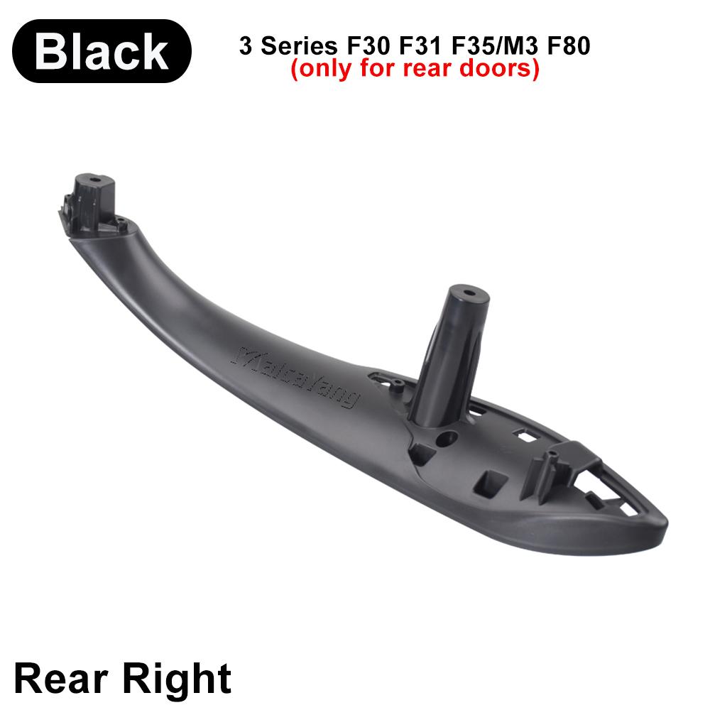 Car Styling Black Beige Front Rear Left / Right Car Interior Door Pull Handle Trim Cover For BMW F30 F80 F31 F32 F33 F35 13-18