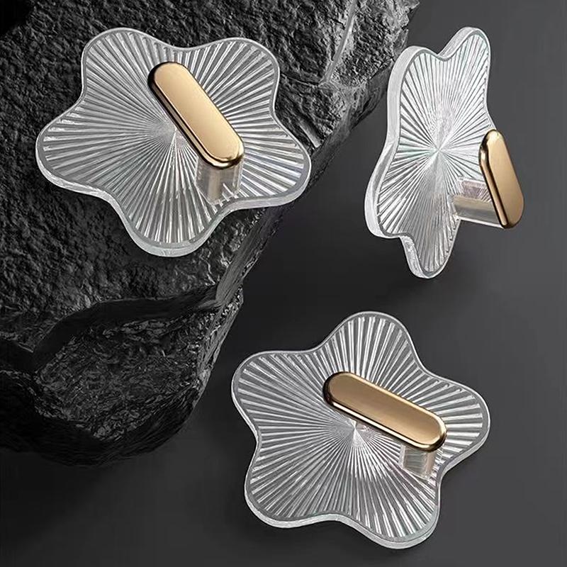 1/3Pcs Strong Adhesive Hooks Wall Hooks No Punching Mounted Door Key Coat Bathroom Robe Hanger Kitchen Rack Shelf Bag Hook