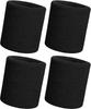 Sports Wrist Support for Sweat Wrist Unisex Wristbands, Bands, [4-Pack] Lightweight, Sweat-Absorbing, Quick-Drying, Breathable, Stretchable,