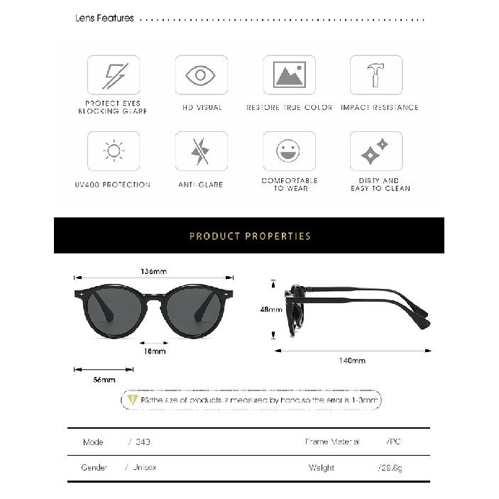 Retro round-frame, plain-lens glasses for women, with blue light blocking, a stylish and vintage design that can be fitted with prescription lenses