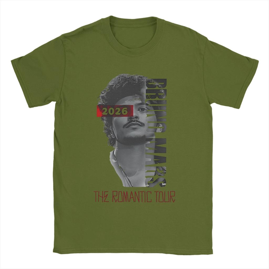 Bruno Mars 2026 THE ROUnisexTIC TOUR Accessories Unisex Women T Shirt 100 Cotton Tee New Arrival Tshirt Clothes