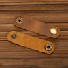 Leather Winding Device, Data Cable, Storage Buckle, Earphone Hub, Cable Management, Retro Crazy Horse Leather Handmade Small Gift.
