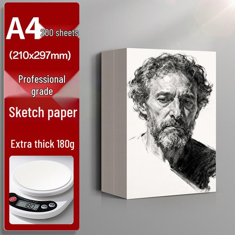 Thickened Art Sketch Paper: 8K for Art Students, 4K Gouache, 16K Watercolor, 4K Drawing Book, Sketchbook.