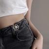Zinc Zinc Alloy Tighten Waist Buckle Flower Jean Fit Tighten Buckles  Clothing Accessories
