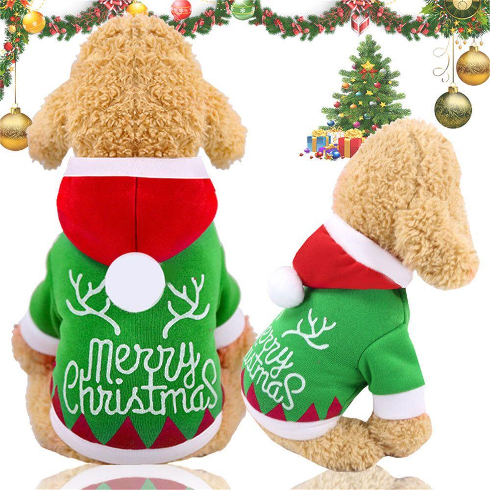 Winter Santa Claus Small Dogs Dog Jacket Christmas Dog Clothes Pet Clothing Puppy Coat