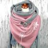 Women's Cotton Warm Button Scarf Accessories Yoga Run Step Warm Button Scarf Wide