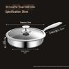 ZhiShi 304 Stainless Steel Honeycomb Non-Stick Frying Pan