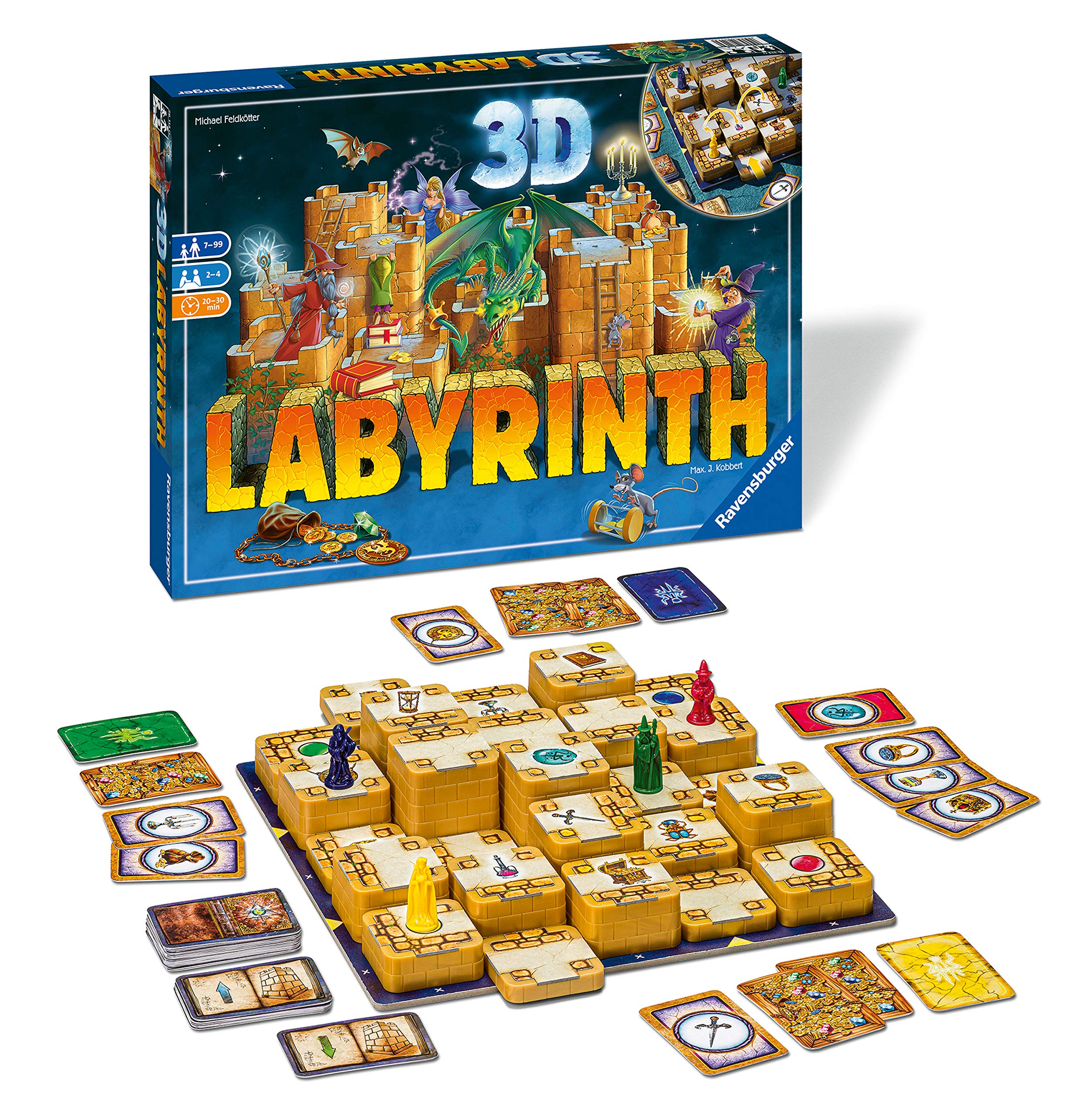 

Ravensburger 3D Игра-лабиринт Аналоговая Для возраста 7 и 26831 3 [Настольная игра] 2-4 игрока, вверх,