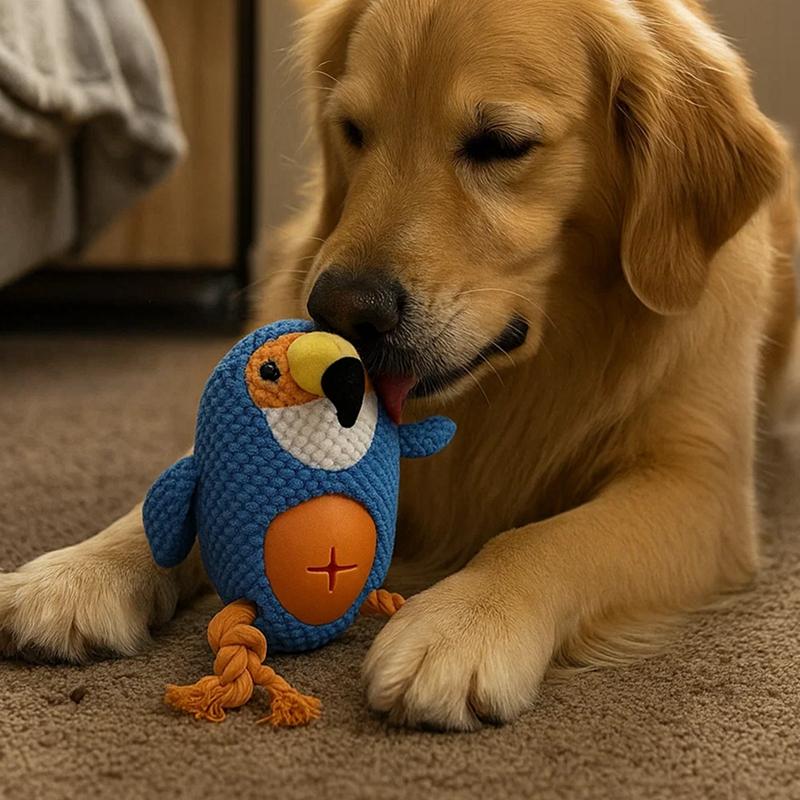 Pluszowa Lalka Psa Zabawka do Redukcji Stresu Treningowa Interaktywna Lalka do Gryzienia Zębów