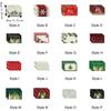 4PCS Linen-like Christmas Tree Placemats Anti-slip Tableware Insulated Mats  New Year
