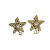 = Letter Five-pointed Star Full Diamond Earrings, Earrings, High-end Temperament, Light Luxury, Fashion Temperament, Versatile