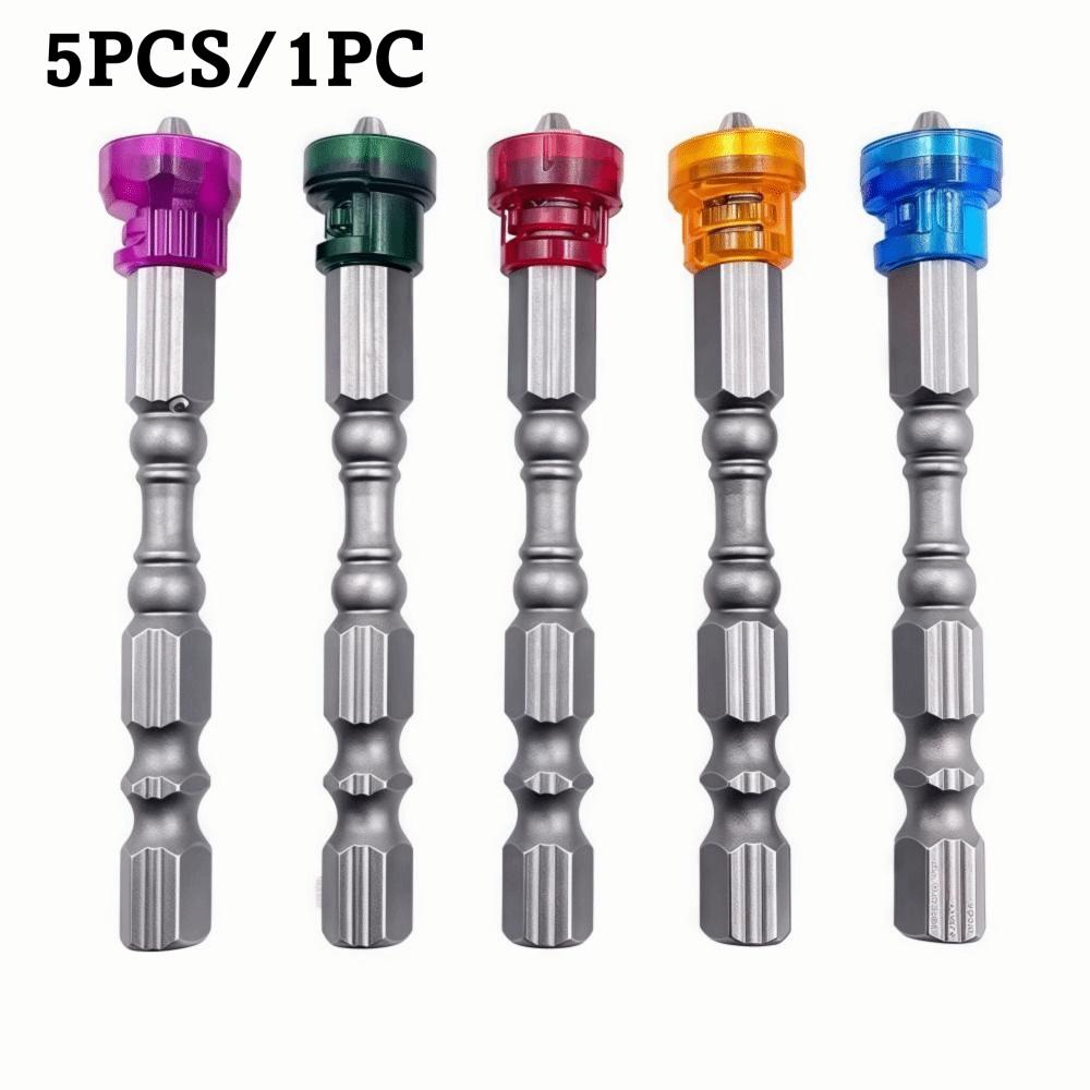5Pcs High Hardness Electric Screwdriver Bits Magnetic Hexagonal Screwdriver Bit  Repair Tools