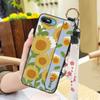 Anti-knock Wrist Strap Phone Case For Itel A25/A35/A25 Pro Ring Back Cover Silicone Dirt-resistant Phone Holder Flower