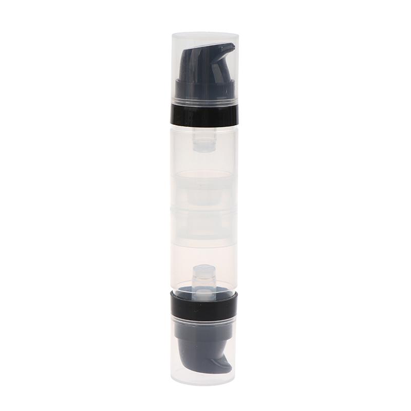 5Ml+5Ml Double Headed Vacuum Press Type Spray/Lotion Bottle Refillable Makeup Cosmetics Cream Gel Moisturizers Liquid Container