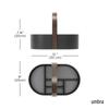 Official Umbra Bellwood Kitchen Storage Caddy, Black/Walnut