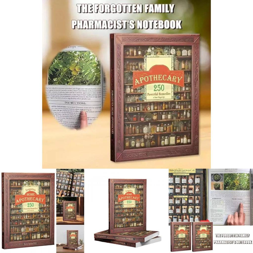 Bloco de Notas Clássico de Apotecário Doméstico Esquecido de Luxo Perfeito Para Profissionais de Escritório