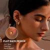Bobisty Flat Back Stud Earrings for Women Trendy Surgical Steel Earrings 14K Gold Plated Cartilage Earring Set Stacks Piercing
