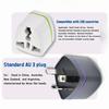 Universal EU US UK To AU Type I Travel Plug Adapter, 250V Power Converter for Australia New Zealand Argentina China