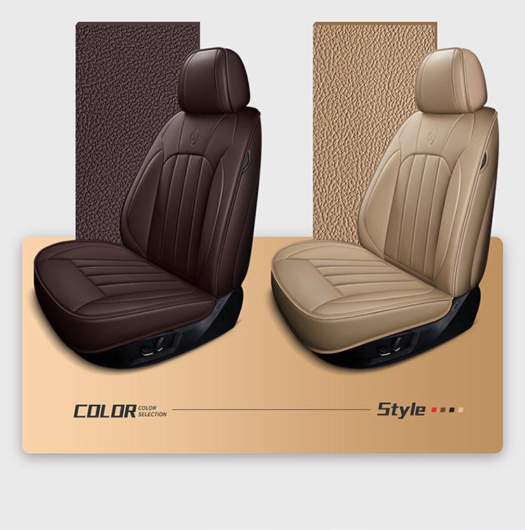 Five-Seater Universal Genuine Leather Car Seat Cushion