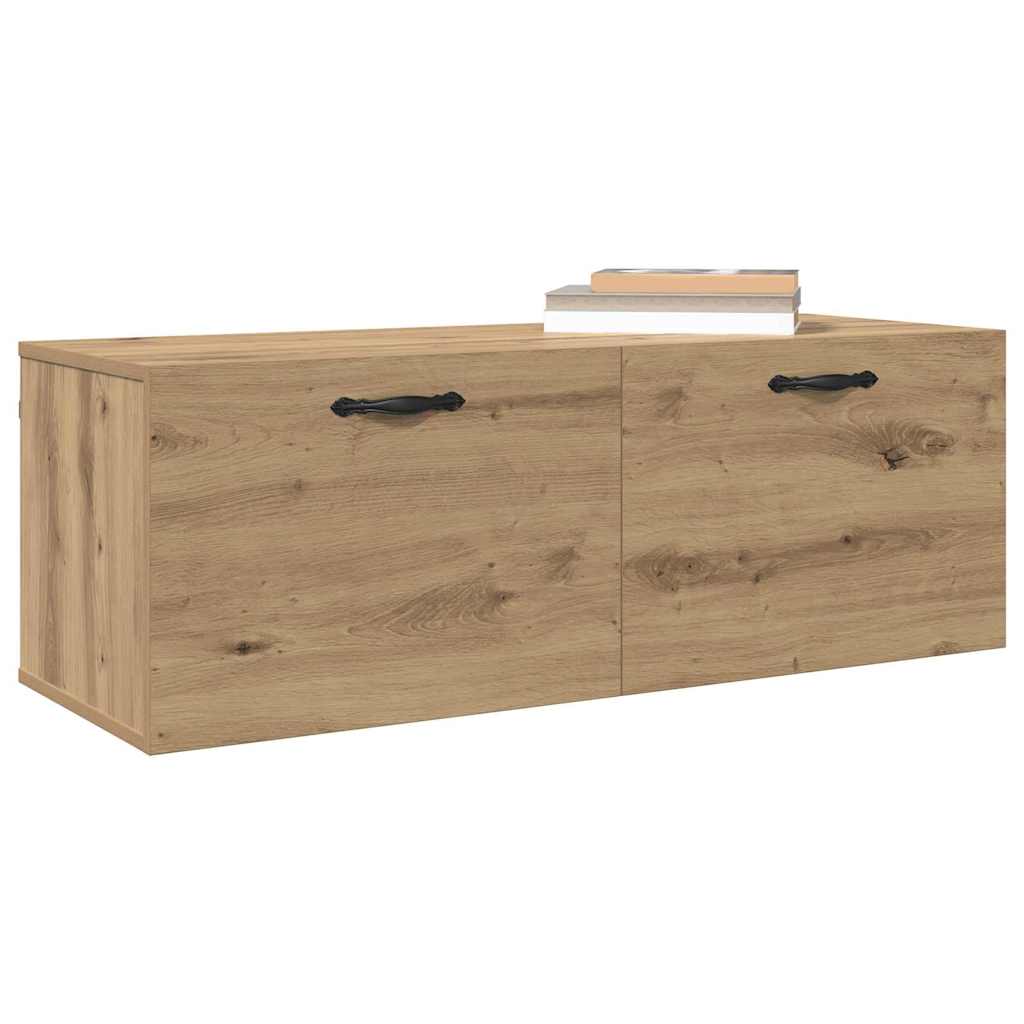 Wall Cabinet 100 X 36.5 X 35 Cm Engineered Wood Artisan Oak