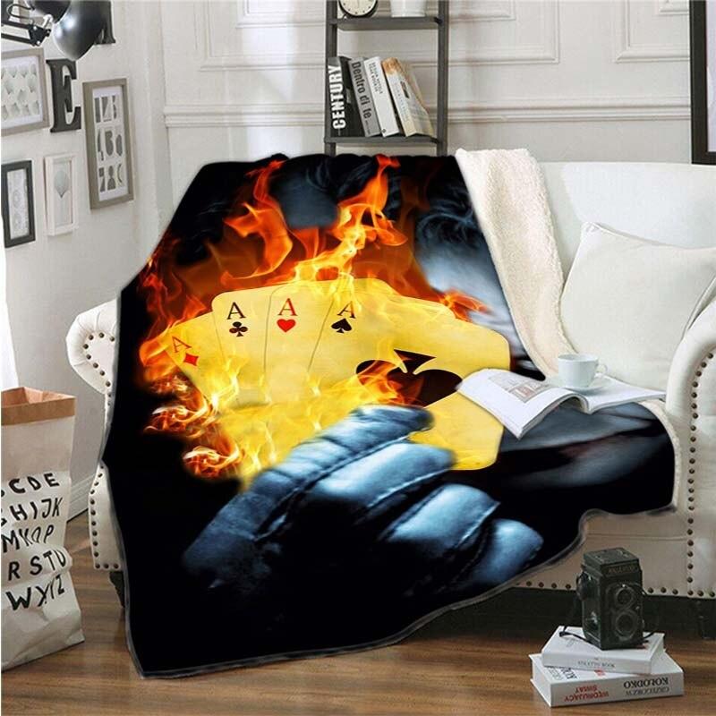 Blanket Sofa Bed Blanket Super Soft Warm The Crow The Joker 3D Print Blanket Cover Fleece Throw Blanket