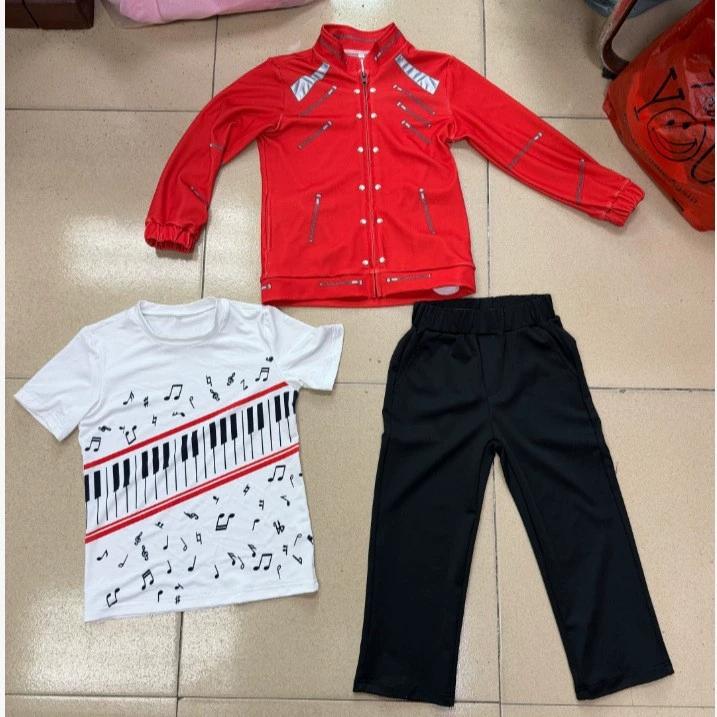 Movie Michael Jackson Beat It Red Jacket Pants Wig For Kids Boys Halloween Brithday Christmas Party Costume