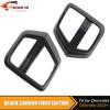 2PCS Carbon Fiber Sides Front Fog Light Cover Decor for Chevrolet Colorado +