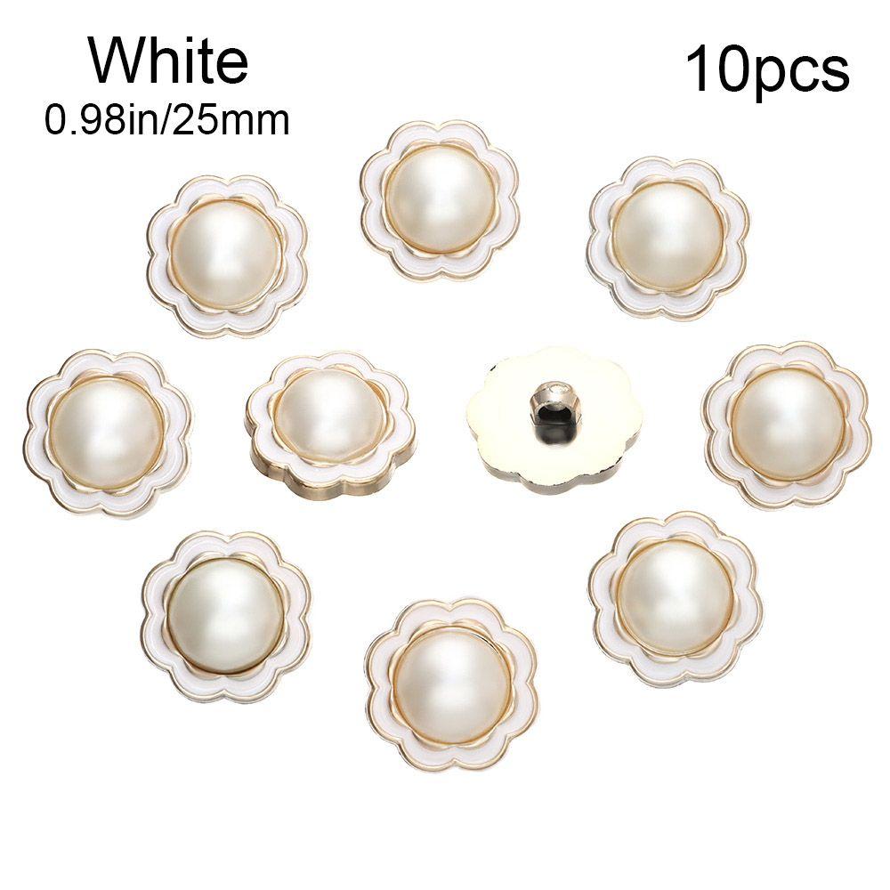 10Pcs Plastic Sewing Button DIY Needlework Pearl Clothing Buttons Sewing Accessories Shirt Buttons