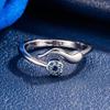 Trendy Zircon Evil Eye Ring for Women - Fashionable and Minimalist Style