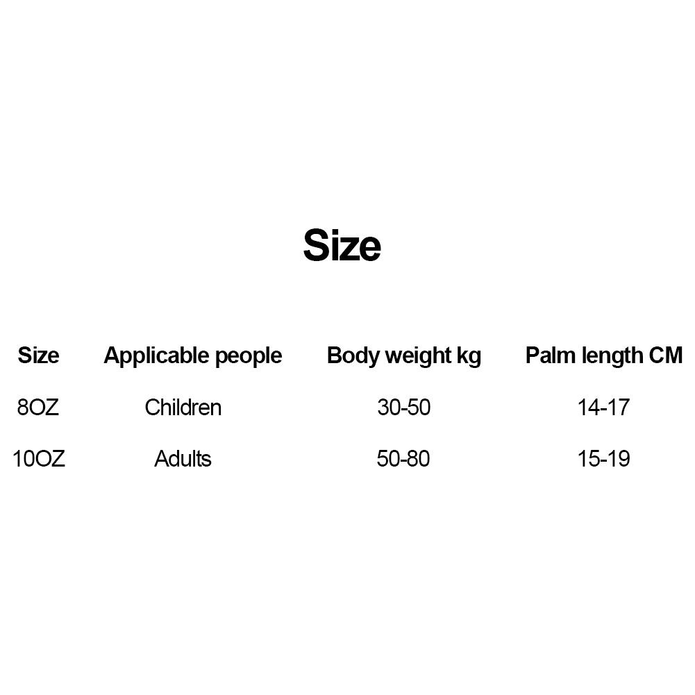 PU Boxing Training Gloves Wearable Hand Protective Gloves Tear Resistant Breathable  One Time Forming for Adult Children