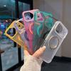 Applicable To iPhone17ProMax Airbag Matte 360 Rotating Magnetic Pivot 16 Anti-drop Protection Mobile Phone Case