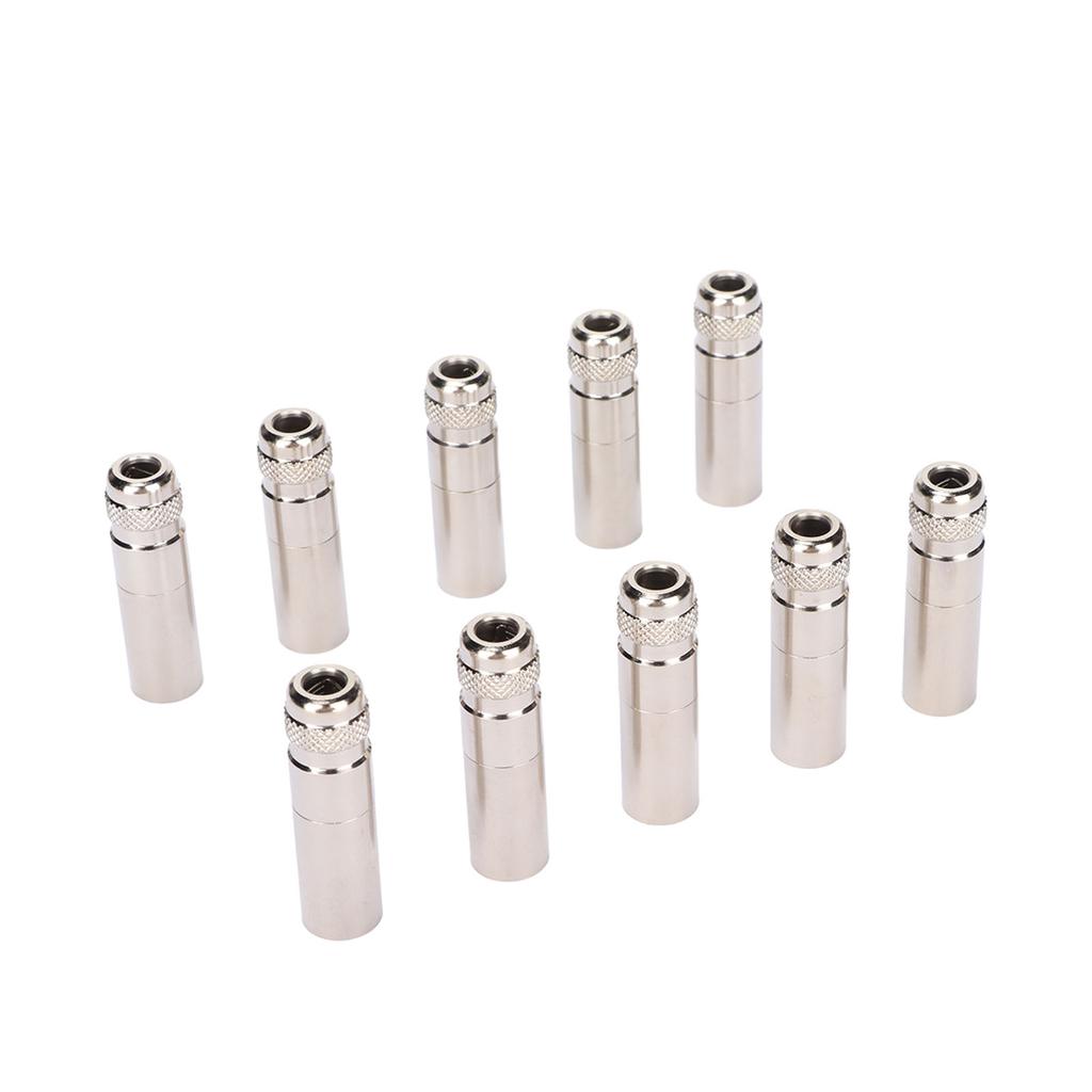 10 Stück 4-Pin XLR-Stecker Vollmetall-XLR-Stecker für Mixer, Mikrofon, Verstärker, Equalizer