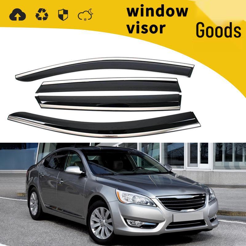 Kia K-Series (2011-2020) Car Door Rain Visor, Window Eyebrow for All-Weather Protection and Styling