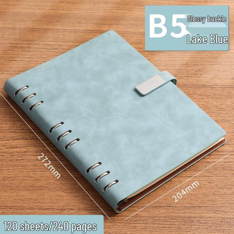 Customizable Simple Business Loose-Leaf Notebook Binder with Printable Logo