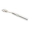 Cue Tip Pricker Tool with Key Chain 6063 Aluminum Prick Storage 2 in 1 Prevent Slip Billiard Cue Tip Pick Silver