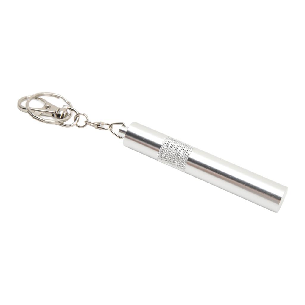 Cue Tip Pricker Tool with Key Chain 6063 Aluminum Prick Storage 2 in 1 Prevent Slip Billiard Cue Tip Pick Silver