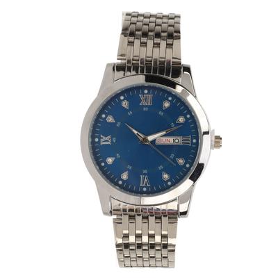 Watch for Men Quartz Day Date Waterproof Casual Luxury Luminous Fashion Dress Watch with Alloy Watchband for Business