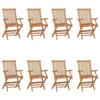 Day and Night - Day and Night Folding Garden Chairs 8 Units Solid Teak Wood