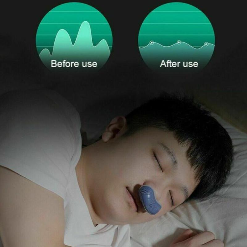 Electric Anti Snore Nose Stopper Breathing Apparatus Aid Relieve Snoring Device