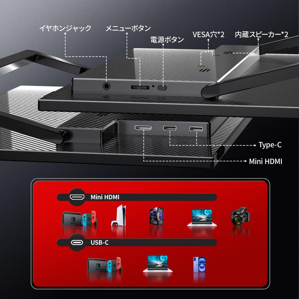 kksmart Mobile 2K 450nit High Lightweight Adjustable Image Screen Glossy IPS Storage Case QHD Compatible with Monitor, 14.2-inch, (25201680)