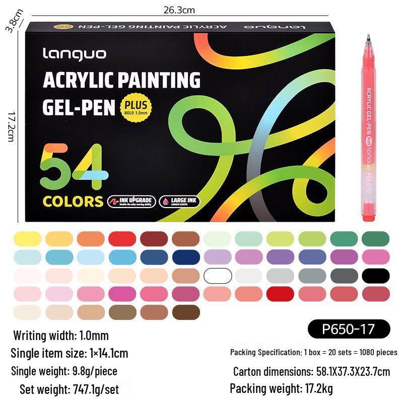 Multi-color Ink Set: Large Capacity Journaling & Graffiti Pens for Art Students