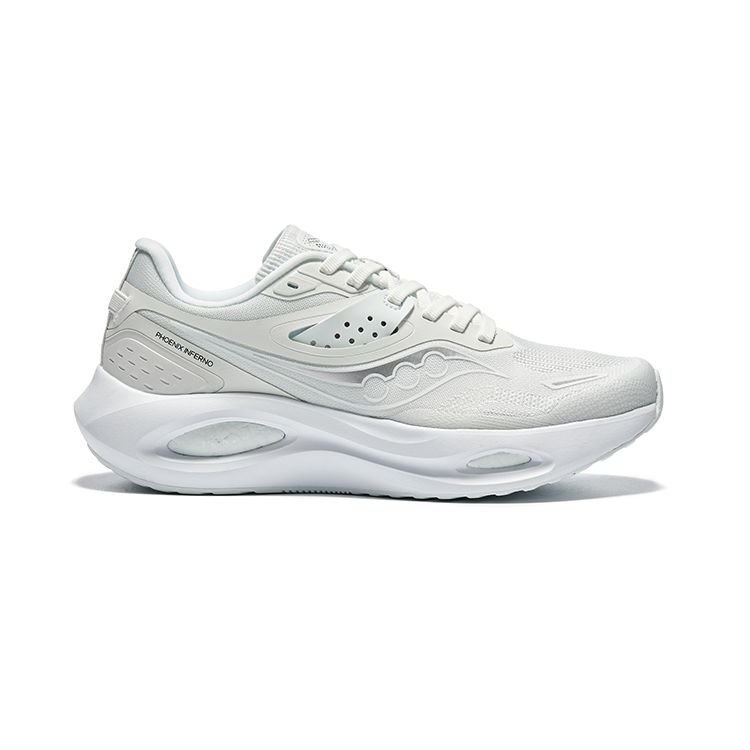 Saucony Phoenix LS Comfortable Non-Slip Durable Low-Top Running Shoes Women sneaker White S18202-1