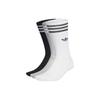Solid Crew Socks 3 Pairs 'White Black Grey' Men's HC9558