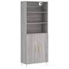 Highboard Grey Sonoma 69.5 x 34 x 180 cm Particleboard