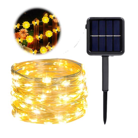 

Светодиодная гирлянда Морские животные Бабочка Пчела Цветок Гирлянда на солнечных батареях M