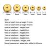 20pcs 4-10mm Gold Stainless Steel Flat Round Bead Loose Spacer Beads for DIY Bracelet Necklace Jewelry Making Wholesale