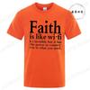 Unisexs Street Wear Faith Is Like Wifi God Jesus Religious Christian Funny Tshirt Short Sleeve Streetwear Summer T Shirts Unisex Top