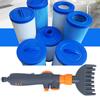 Portable Handheld Pool Filter Cleaner Swimming Pool Cleaning Brush Tool Accessories Equipment